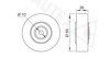 OPEL 5636411 Deflection/Guide Pulley, v-ribbed belt